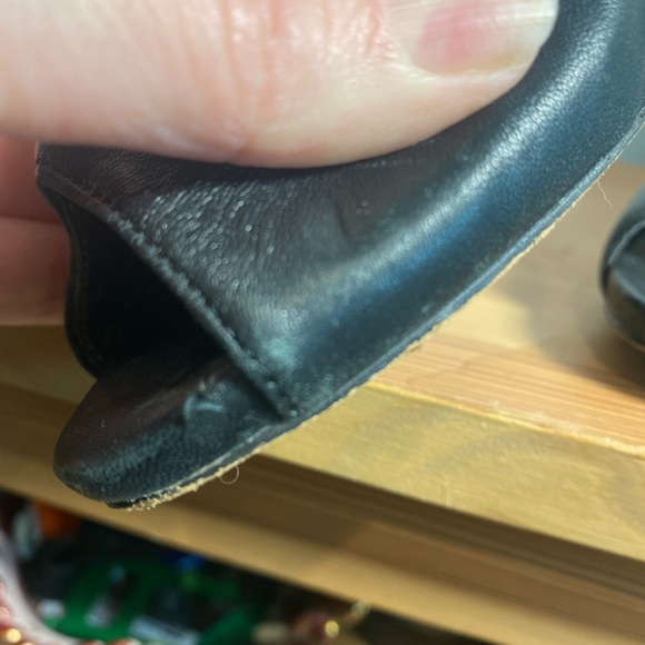 2010 Sam Edelman Spike Lorissa Leather Heels Pumps Peep toe - Picture 7 of 7